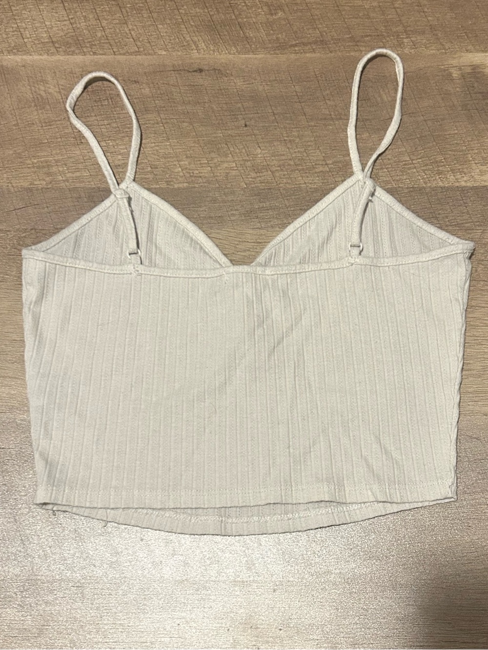 Heart Hips Cream Ribbed Button-Front Cami - Picture 2 of 2